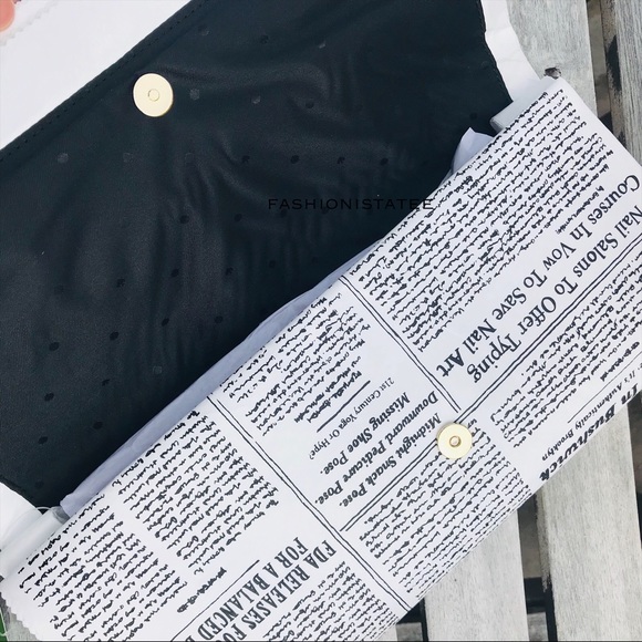 Kate spade newspaper Brooklyn clutch glitzy ritzy - Picture 5 of 8